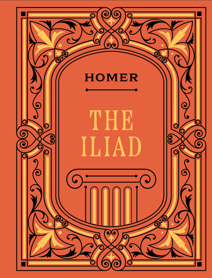 The Iliad (Chartwell Deluxe Editions) book cover by Homer