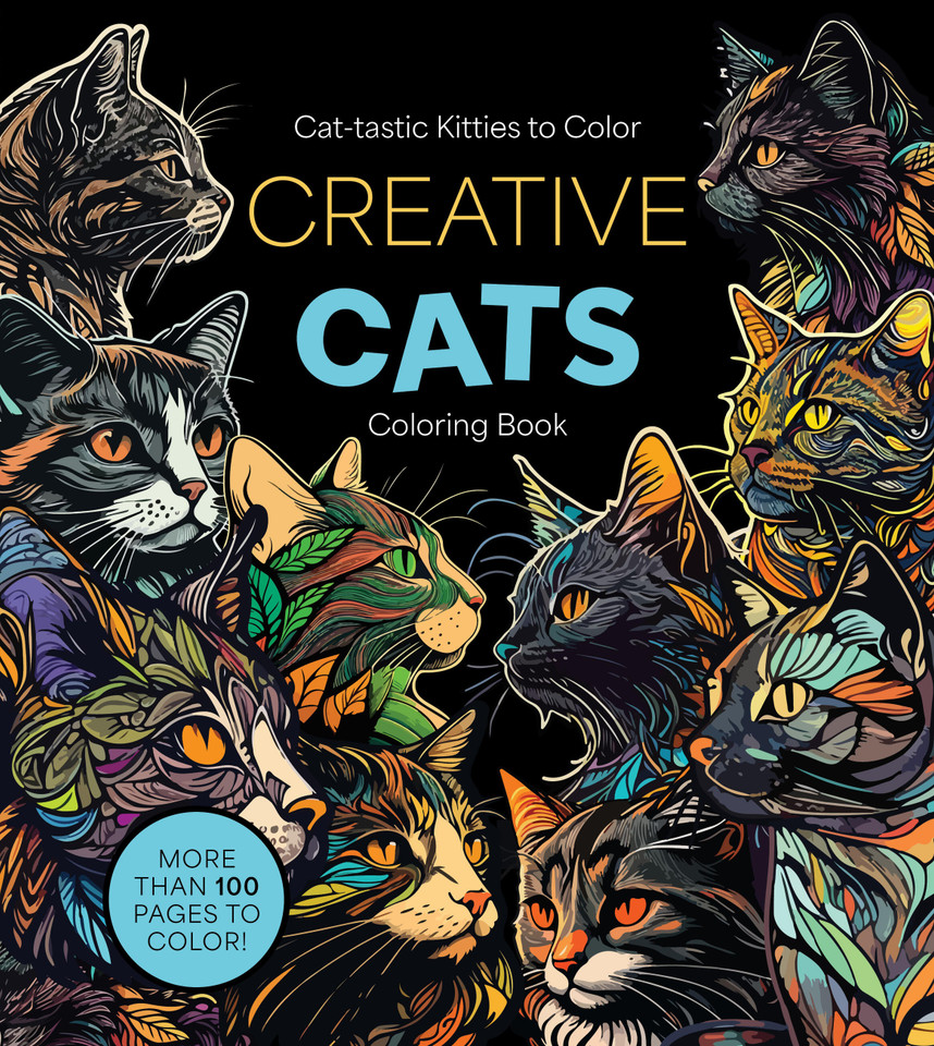 Creative Cats Coloring Book: Cat-tastic Kitties to Color - More Than 100 Pages to Color! (Chartwell Coloring Books) book cover by Editors of Chartwell Books