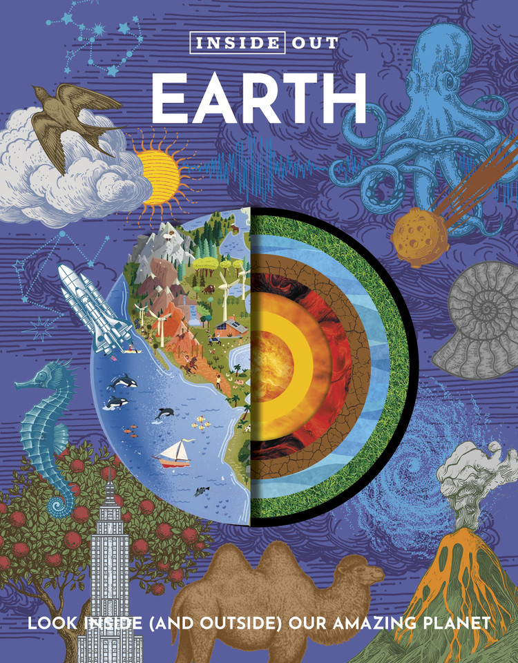 Inside Out Earth: Look Inside (and Outside) Our Amazing Planet (Inside Out, Chartwell) book cover by Editors of Chartwell Books