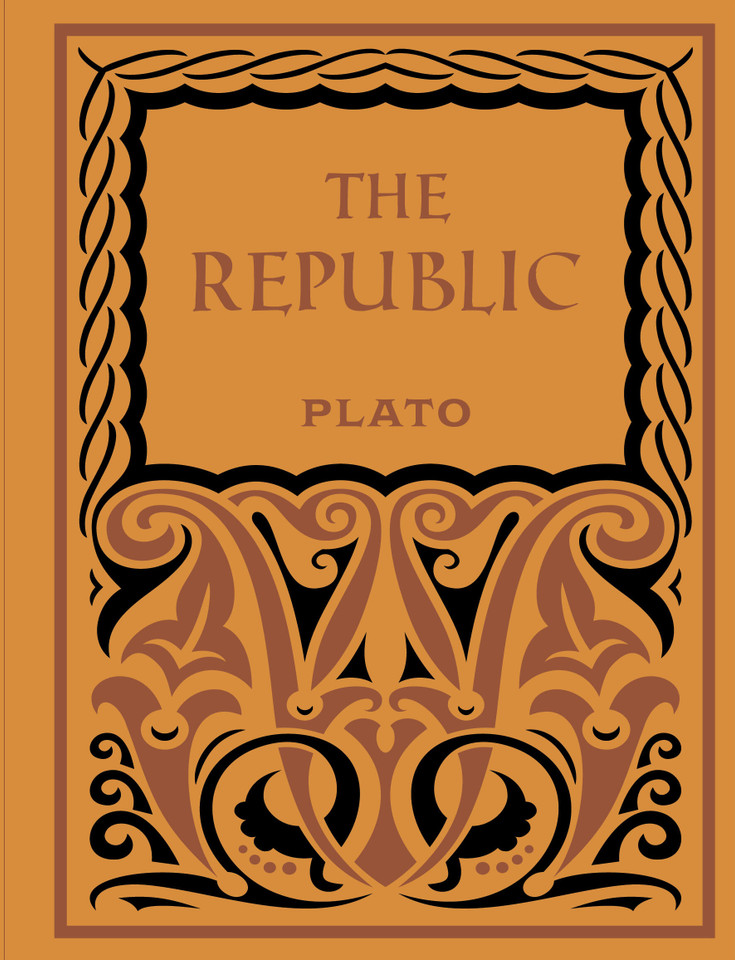 The Republic (Chartwell Deluxe Editions) book cover by Plato