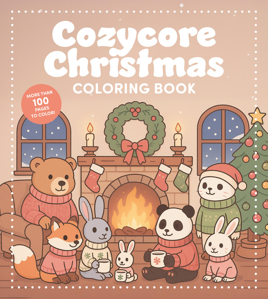 Cozycore Christmas Coloring Book: Celebrate the Season with Everything Cute and Cozy! (Chartwell Coloring Books) book cover by Editors of Chartwell Books