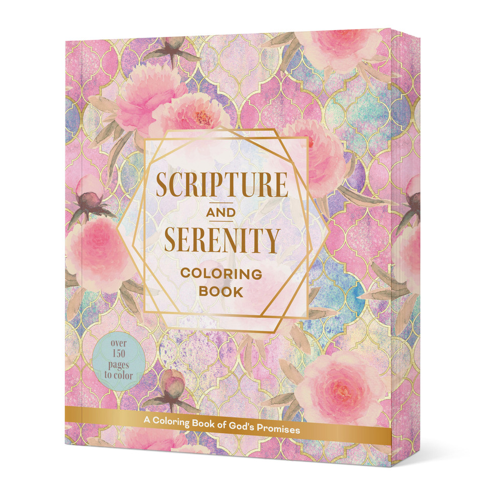 Scripture and Serenity Coloring Book: A Coloring Book of God's Promises - Over 150 pages to color (Chartwell Deluxe Spredges Editions) book cover by Editors of Chartwell Books