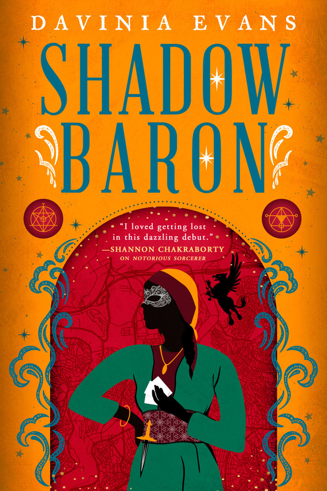 Shadow Baron (The Burnished City #2) book cover by Davinia Evans