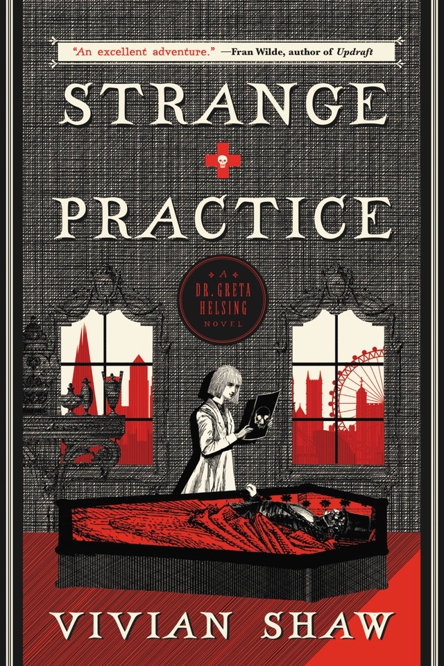 Strange Practice (A Dr. Greta Helsing Novel) book cover by Vivian Shaw