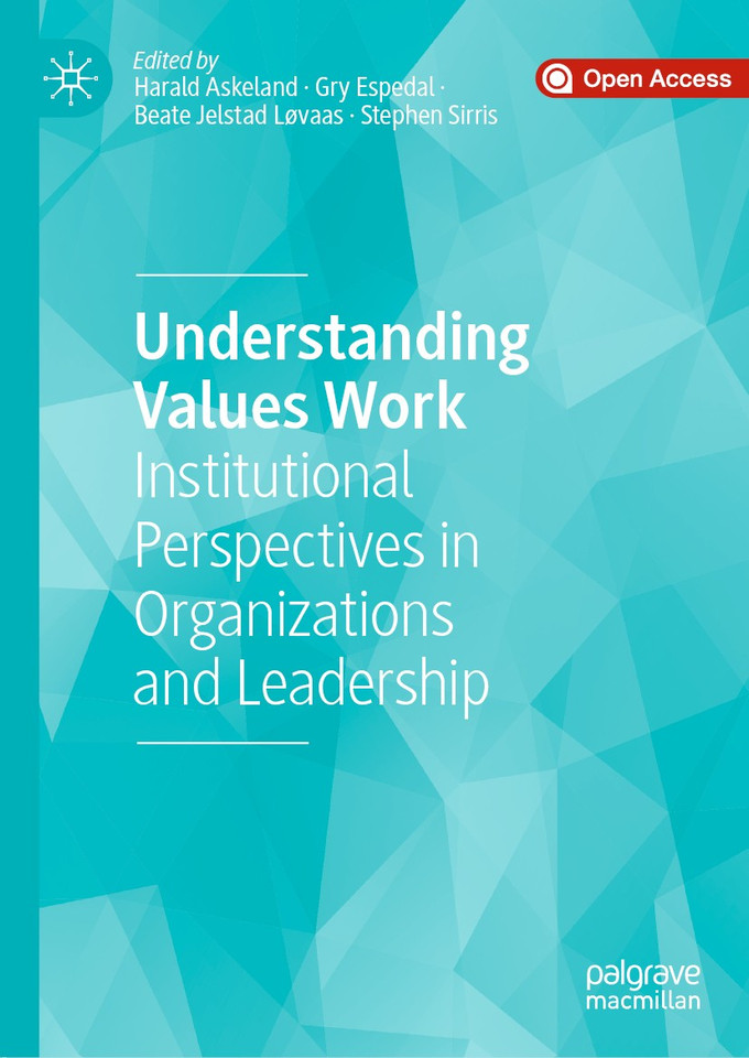Understanding Values Work: Institutional Perspectives in Organizations and Leadership book cover by 
