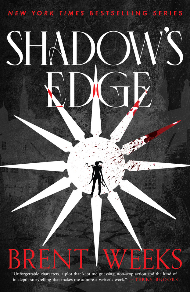 Shadow's Edge (The Night Angel Trilogy #2) book cover by Brent Weeks