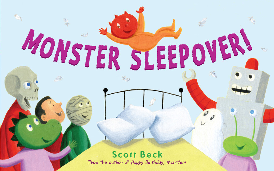 Monster Sleepover! book cover by Scott Beck