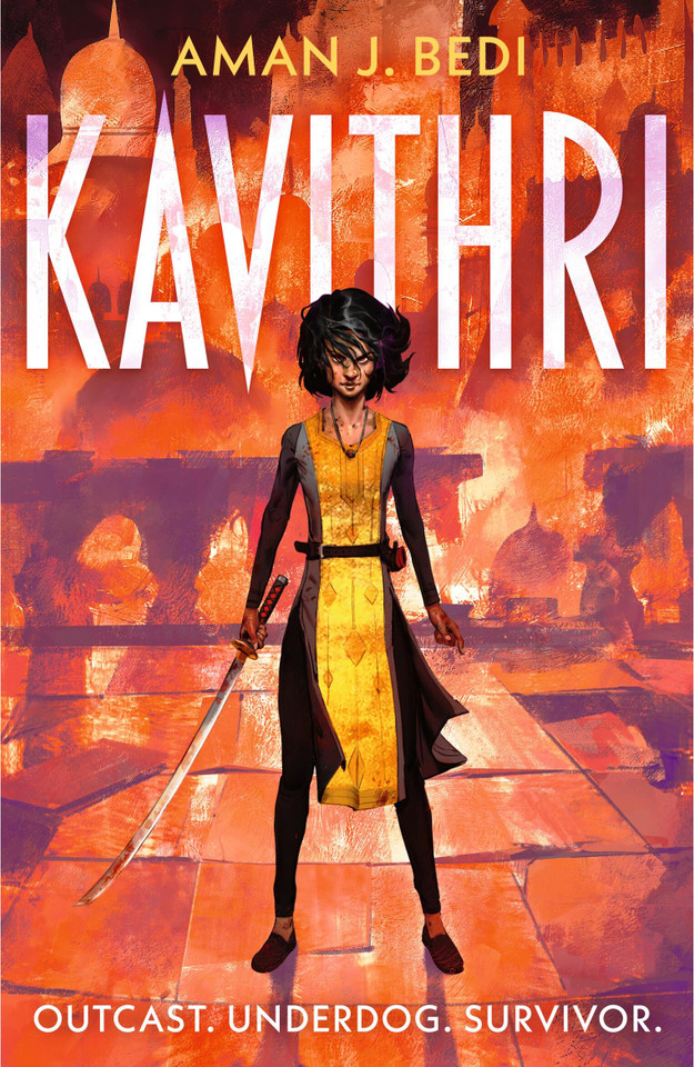 Kavithri: The Indian-inspired progression fantasy thriller book cover by Aman J. Bedi