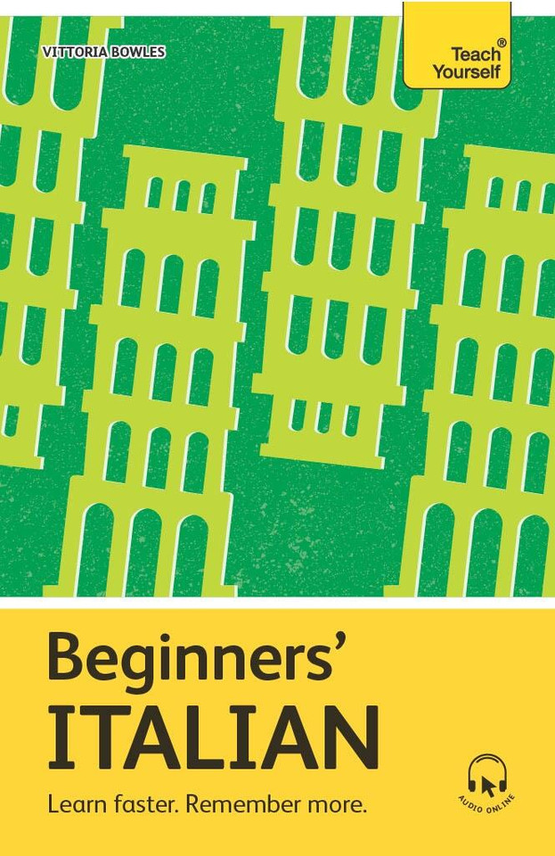 Beginners’ Italian book cover by Vittoria Bowles