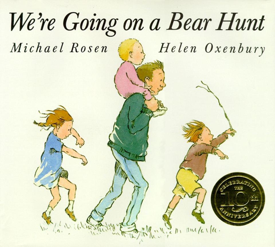 We're Going on a Bear Hunt book cover by Michael Rosen