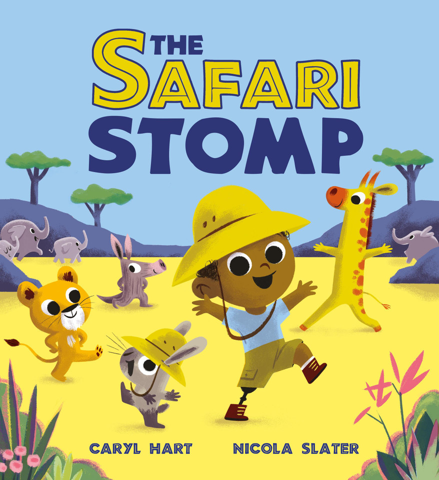 The Safari Stomp: A fun-filled interactive story that will get kids moving! book cover by Caryl Hart