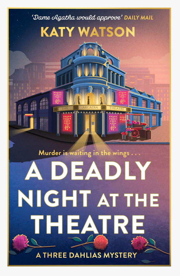 A Deadly Night at the Theatre book cover by Katy Watson