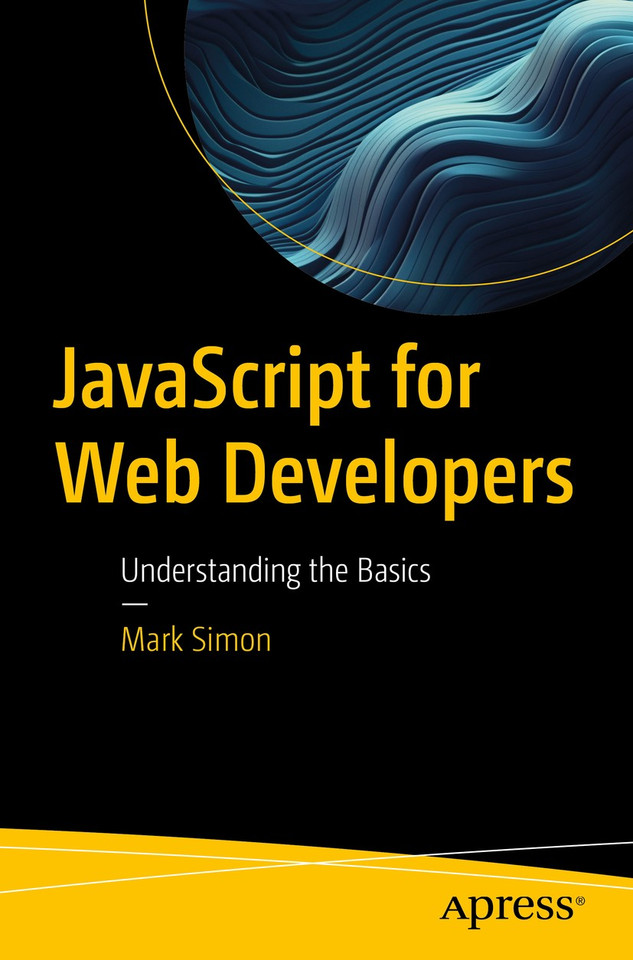 JavaScript for Web Developers: Understanding the Basics book cover by Mark Simon