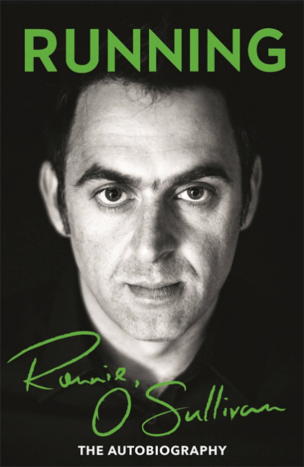 Running book cover by Ronnie O'Sullivan