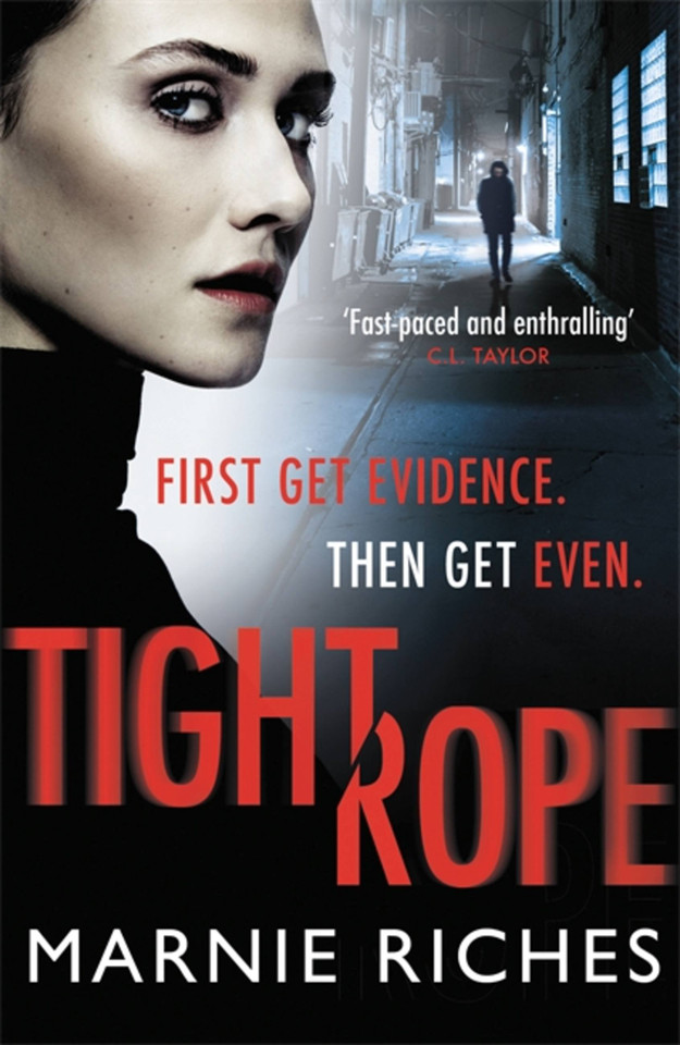 Tightrope book cover by Marnie Riches