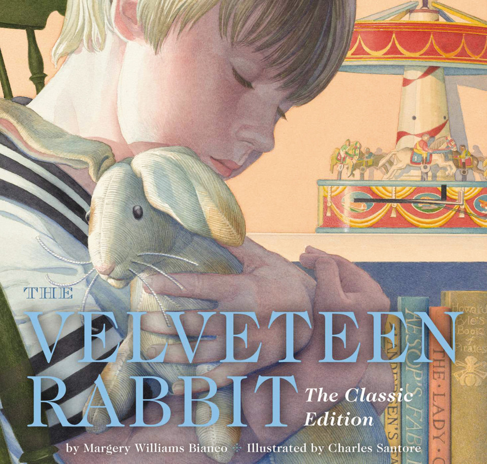 The Velveteen Rabbit Hardcover: The Classic Edition by acclaimed illustrator, Charles Santore (Charles Santore Children's Classics) book cover by Margery Williams Bianco