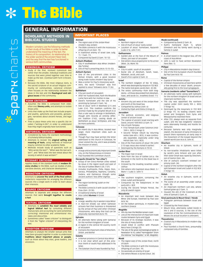 The Bible SparkCharts (SparkCharts) book cover by SparkNotes