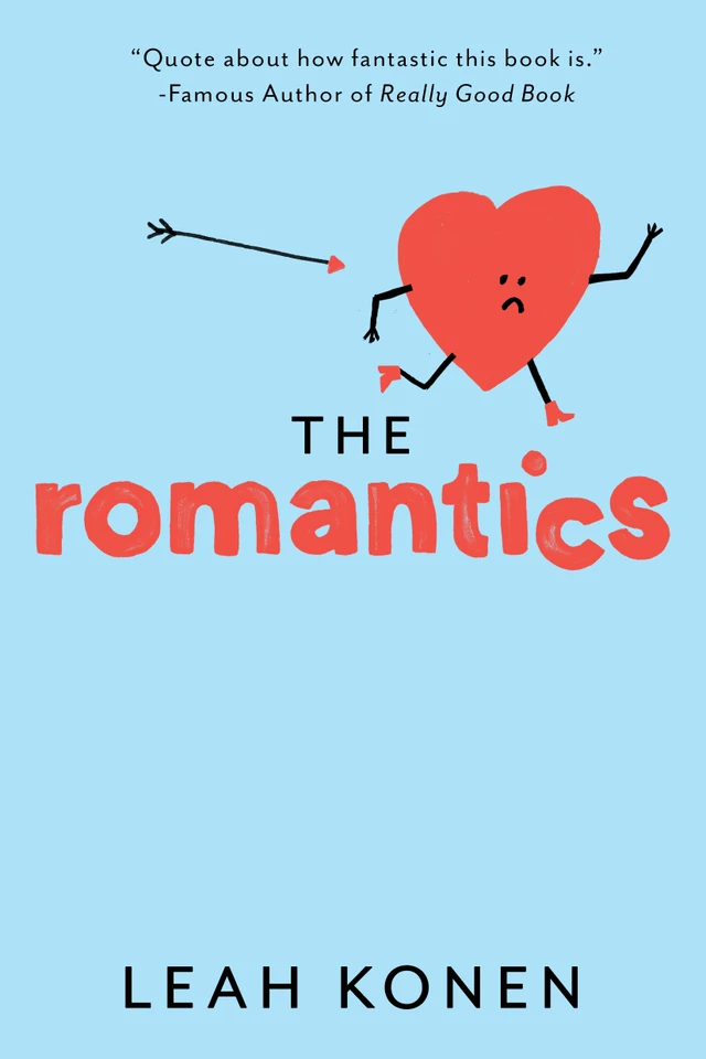 The Romantics book cover by Leah Konen