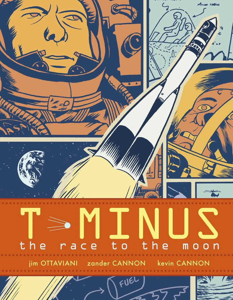 T-Minus: The Race to the Moon book cover by Jim Ottaviani