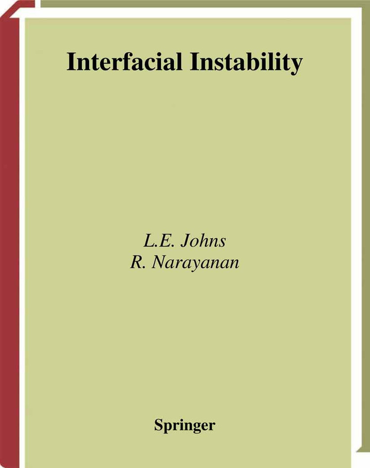 Interfacial Instability book cover by Lewis E. Johns, Ranga Narayanan