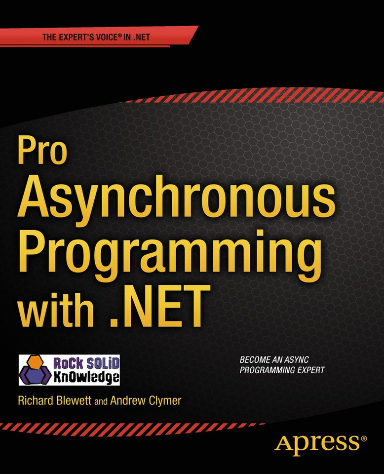 Pro Asynchronous Programming with .NET book cover by Richard Blewett, Andrew Clymer, Rock Solid Knowledge Ltd