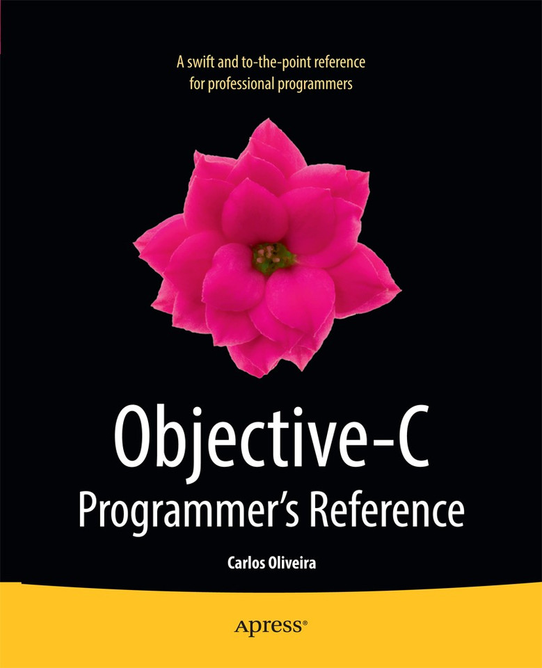 Objective-C Programmer's Reference book cover by Carlos Oliveira