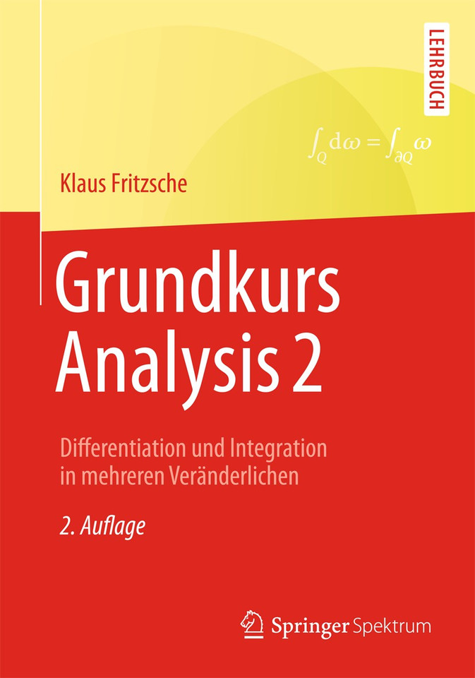 Grundkurs Analysis 2: Differentiation und Integration in mehreren Veränderlichen book cover by Klaus Fritzsche