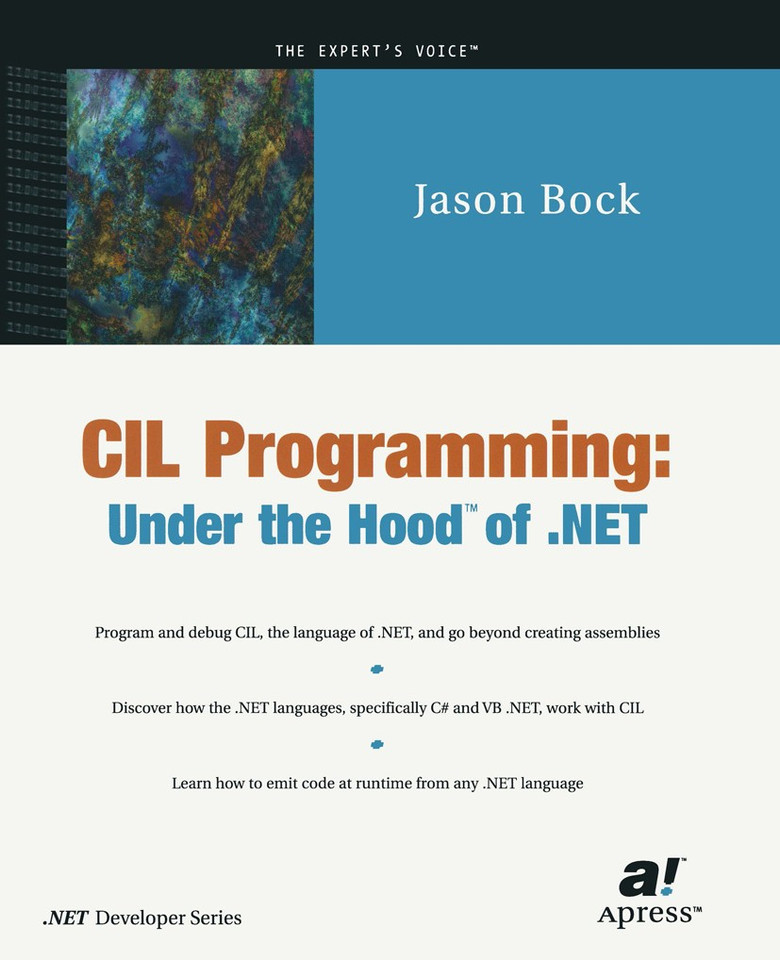CIL Programming: Under the Hood of .NET book cover by Jason Bock