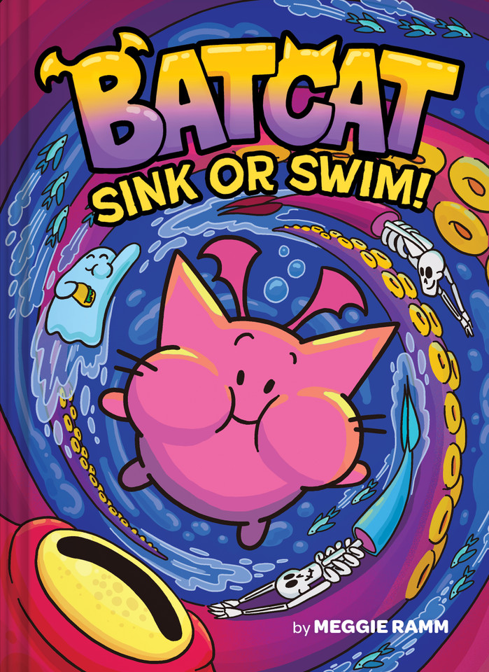 Sink or Swim! (Batcat Book #2): A Graphic Novel (Batcat #2) book cover by Meggie Ramm