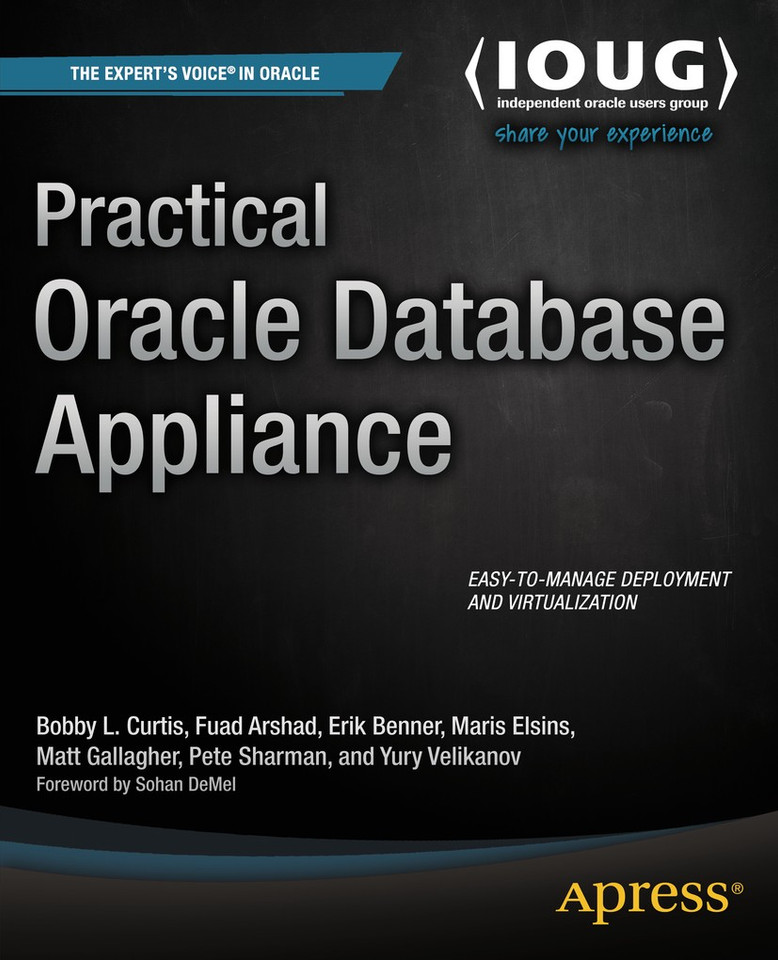 Practical Oracle Database Appliance book cover by Bobby Curtis, Yury Velikanov, Erik Benner, Maris Elsins, Fuad Arshad, Pete Sharman, Matt Gallagher