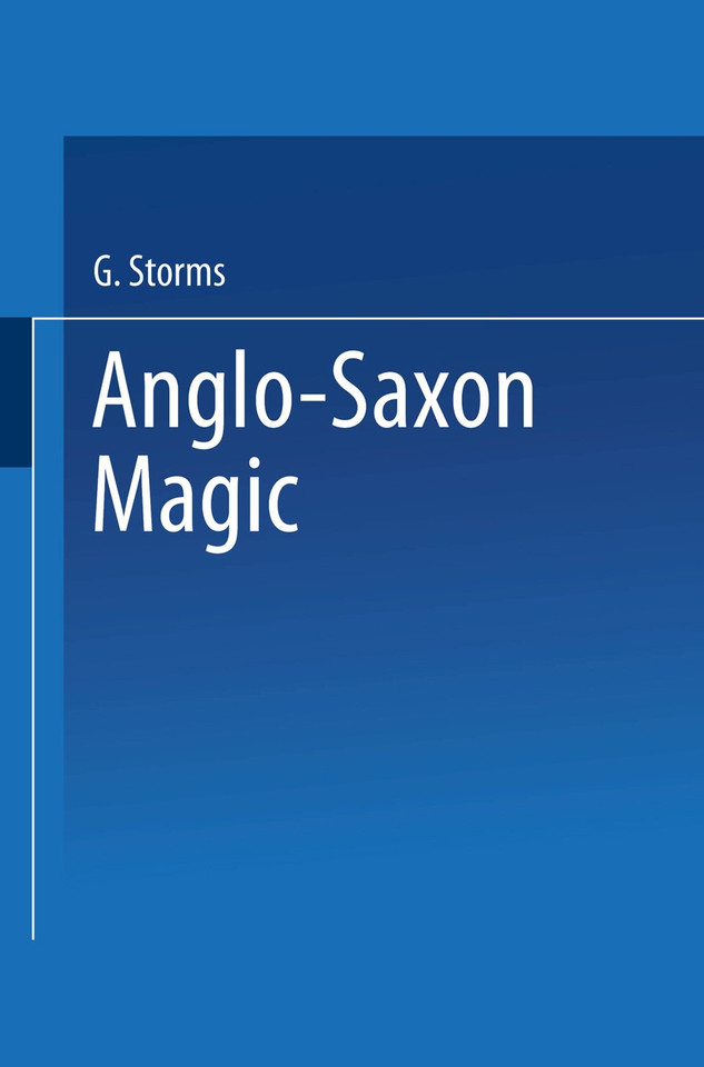 Anglo-Saxon Magic book cover by Godfrid Storms
