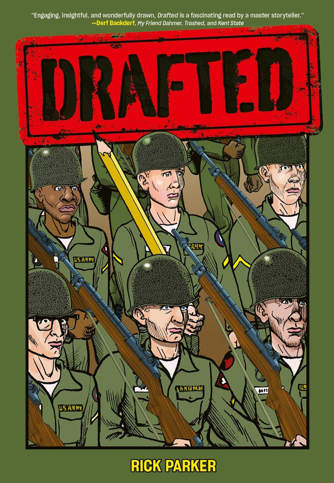 Drafted: An Illustrated Memoir of a Veteran’s Service During the War in Vietnam book cover by Rick Parker