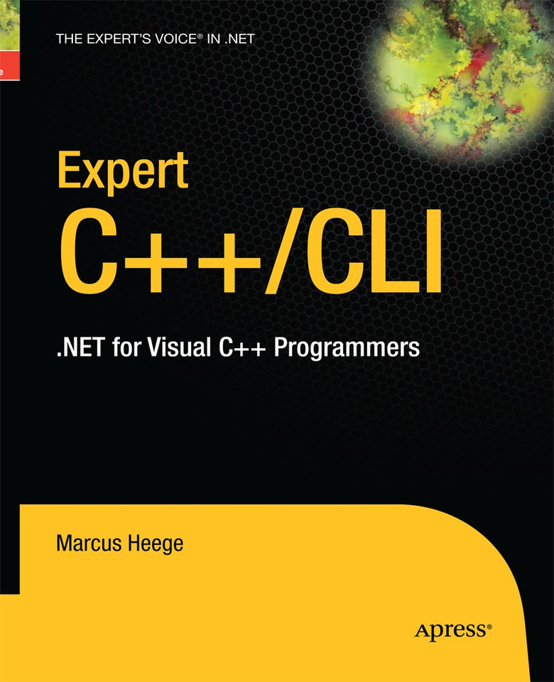 Expert Visual C++/CLI: .NET for Visual C++ Programmers book cover by Marcus Heege