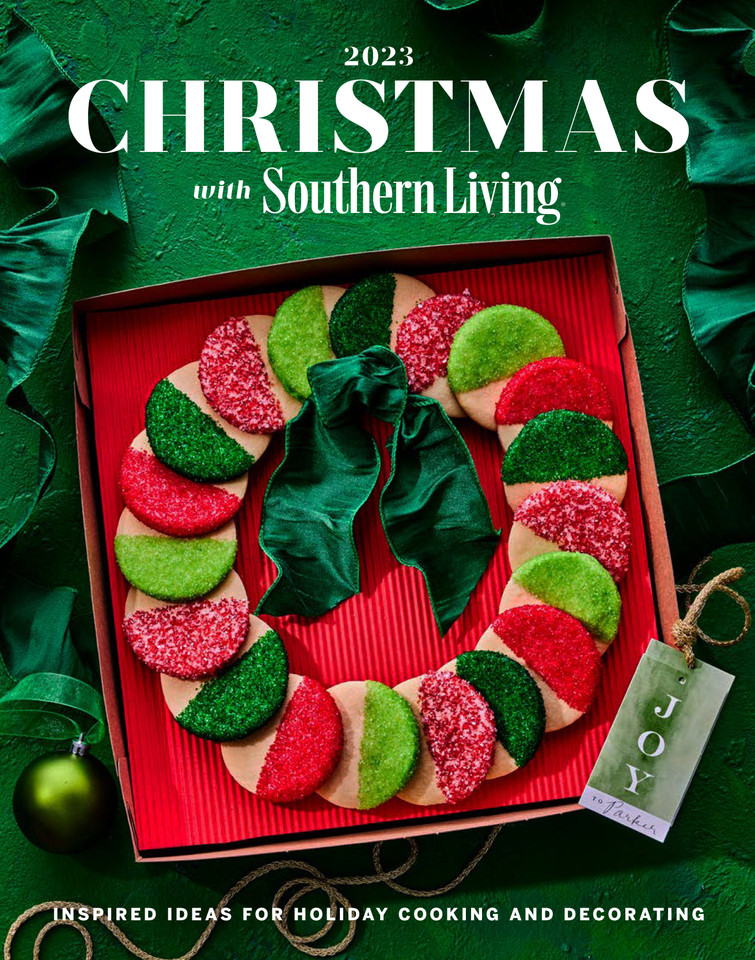 Christmas with Southern Living 2023 book cover by Editors of Southern Living