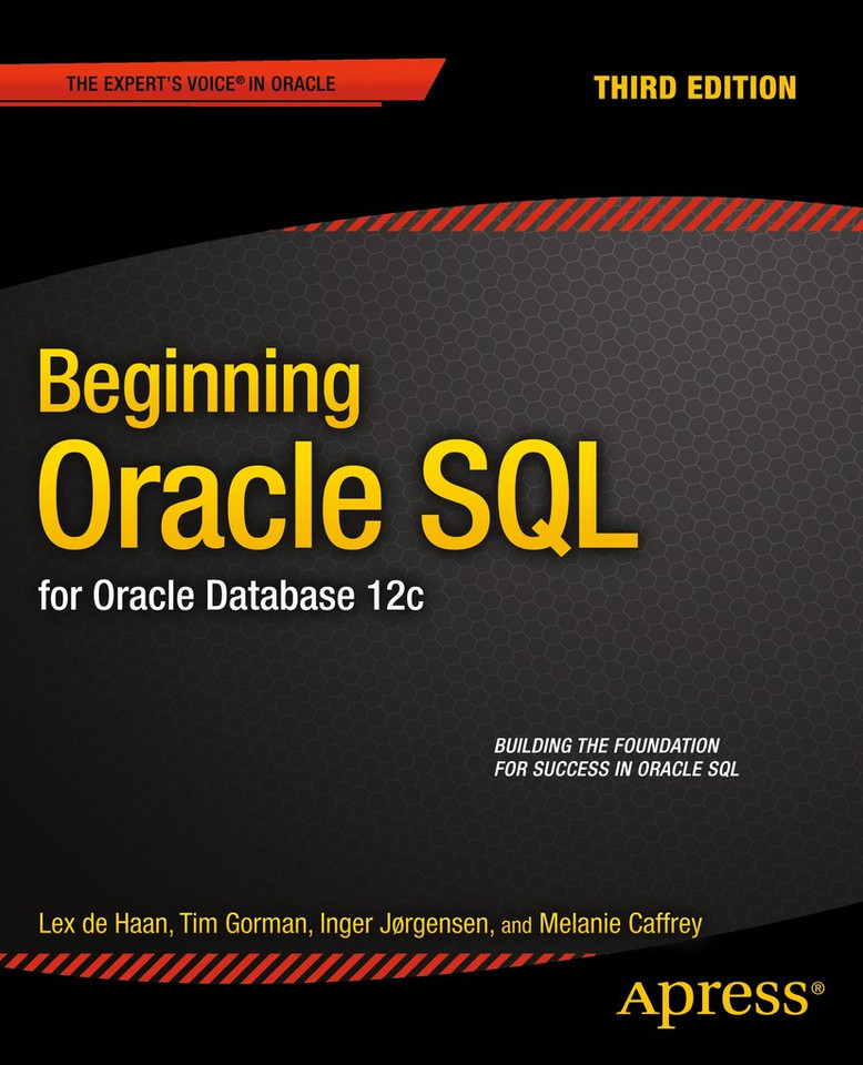 Beginning Oracle SQL: For Oracle Database 12c book cover by Tim Gorman, Inger Jorgensen, Melanie Caffrey, Lex deHaan
