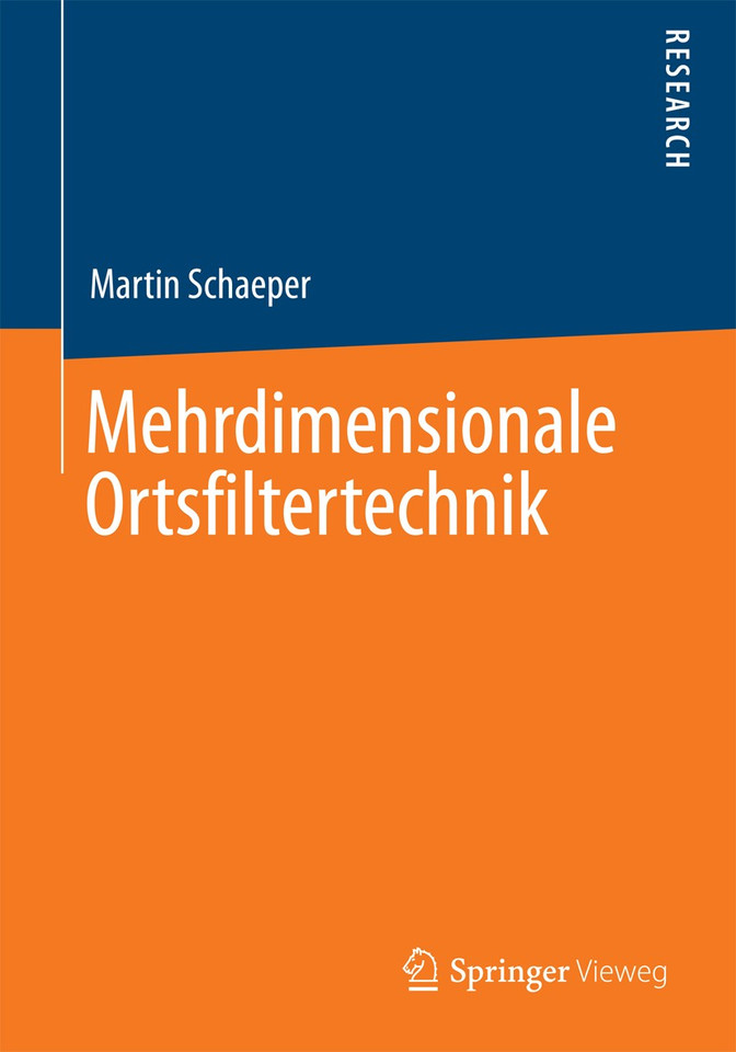 Mehrdimensionale Ortsfiltertechnik book cover by Martin Schaeper