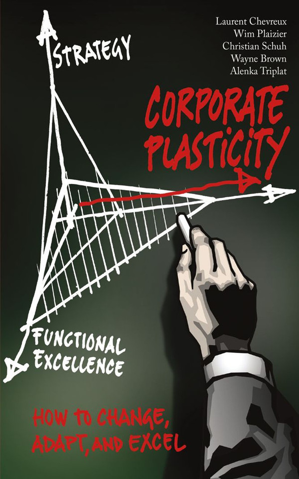 Corporate Plasticity: How to Change, Adapt, and Excel book cover by Christian Schuh, Alenka Triplat, Wayne Brown, Wim Plaizier, AT Kearney, Laurent Chevreux