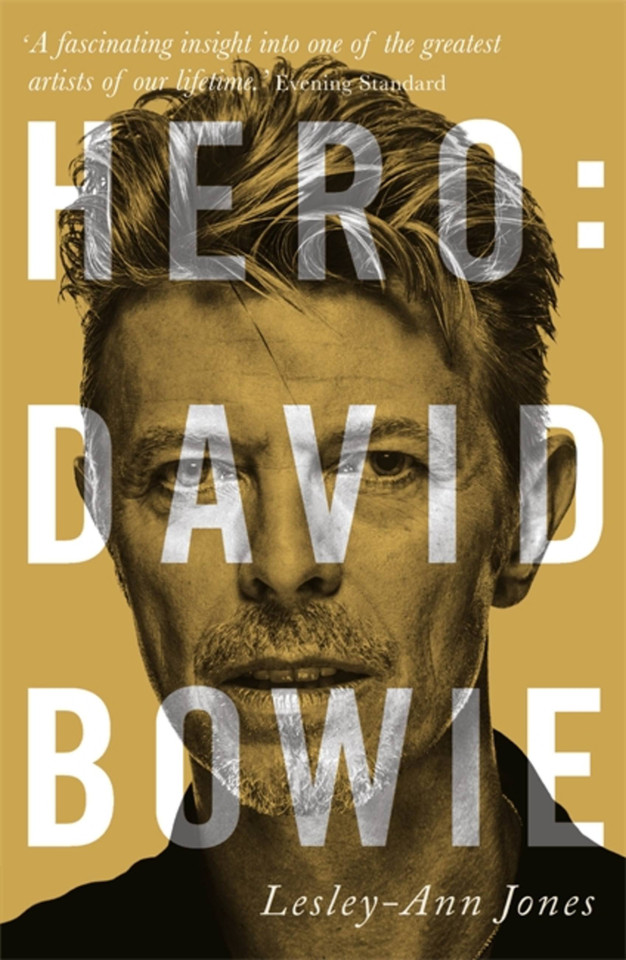 Hero: David Bowie book cover by Lesley-Ann Jones