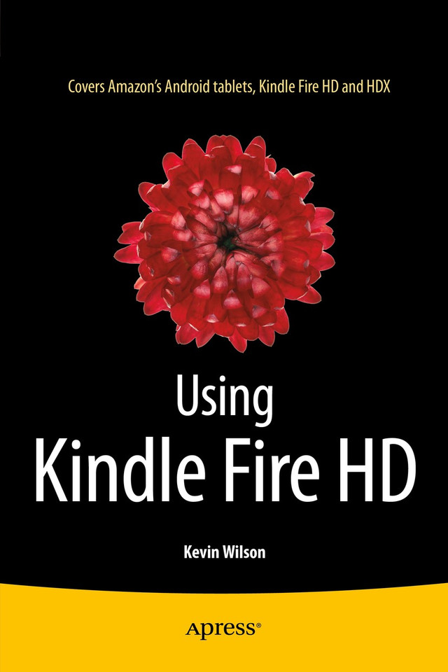 Using Kindle Fire HD book cover by Kevin Wilson