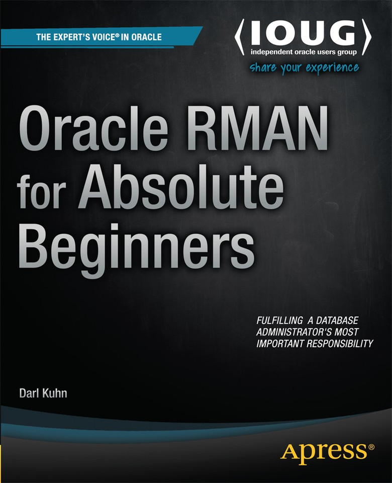 Oracle RMAN for Absolute Beginners book cover by Darl Kuhn
