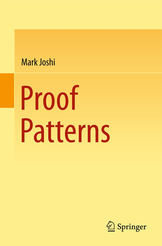 Proof Patterns book cover by Mark Joshi