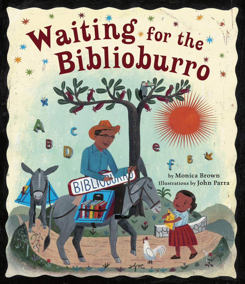 Waiting for the Biblioburro book cover by Monica Brown