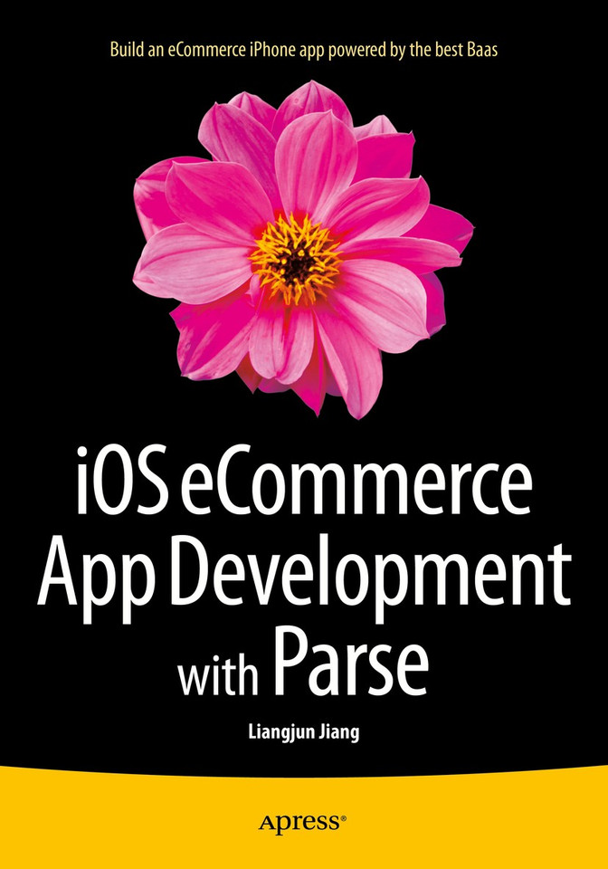 iOS eCommerce App Development with Parse book cover by Liangjun Jiang
