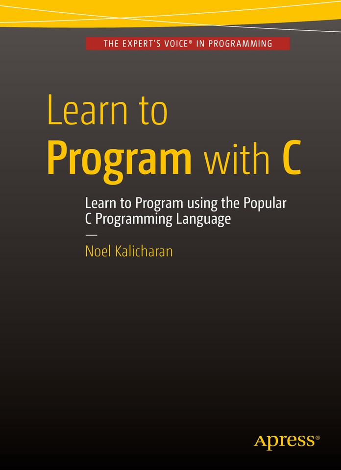 Learn to Program with C book cover by Noel Kalicharan