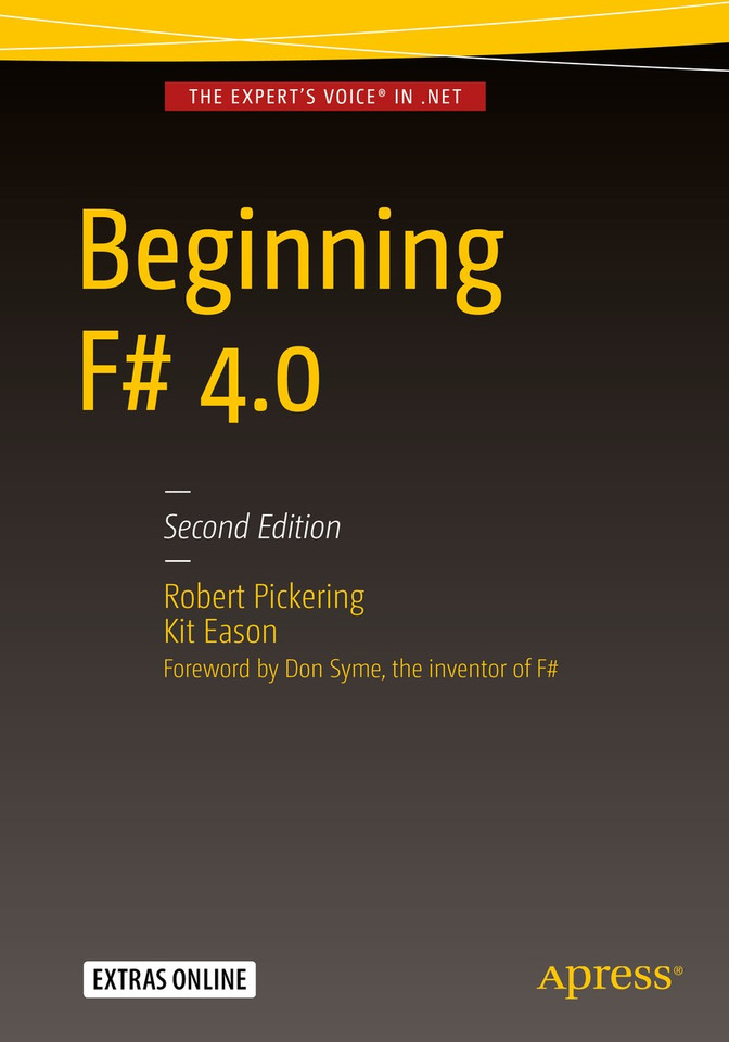 Beginning F# 4.0 book cover by Robert Pickering, Kit Eason