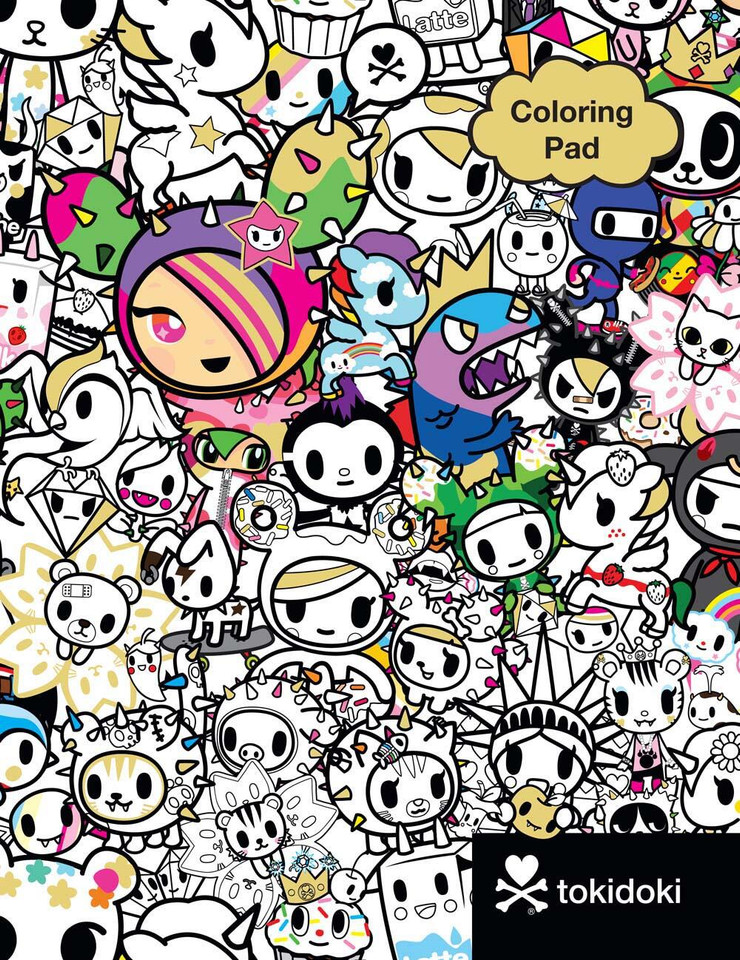 tokidoki Coloring Pad book cover by tokidoki
