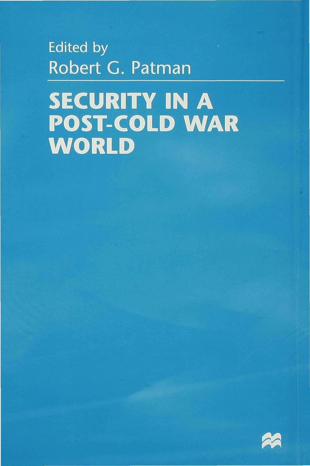 Security in a Post-Cold War World book cover by 