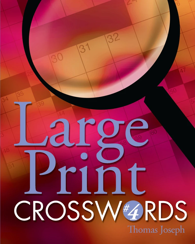 Large Print Crosswords #4 (Large Print Crosswords) book cover by Thomas Joseph
