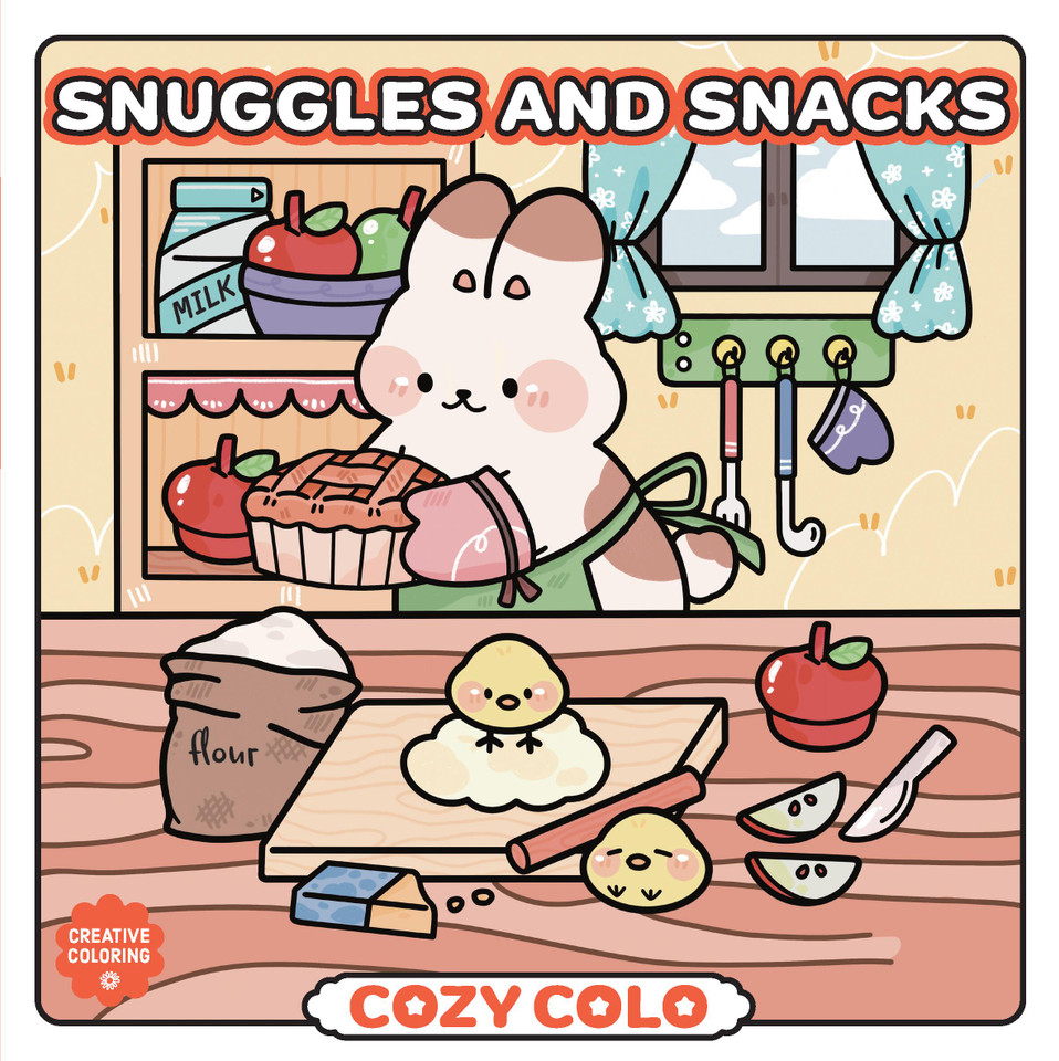 Snuggles and Snacks (Cozy Coloring) book cover by Berruriii