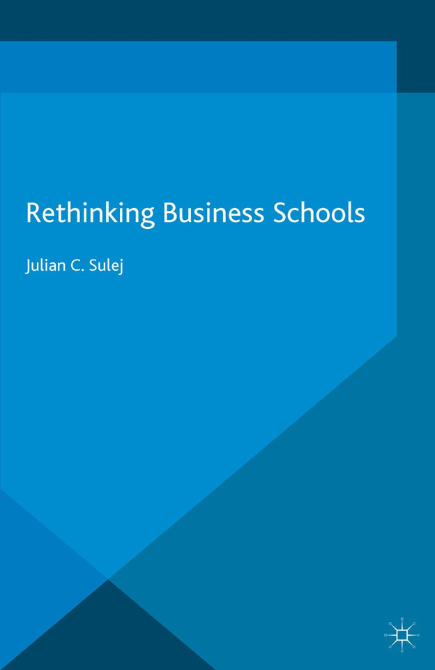 Rethinking Business Schools book cover by J. Sulej